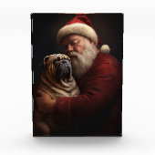 Shar Pei zu Weihnachten Fotoblock (Vorderseite)