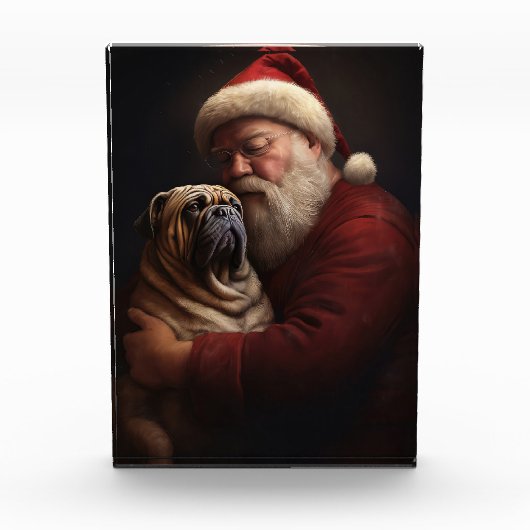 Shar Pei zu Weihnachten Fotoblock (Vorderseite)