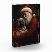 Shar Pei zu Weihnachten Fotoblock (Links)