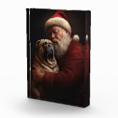 Shar Pei zu Weihnachten Fotoblock (Rechts)