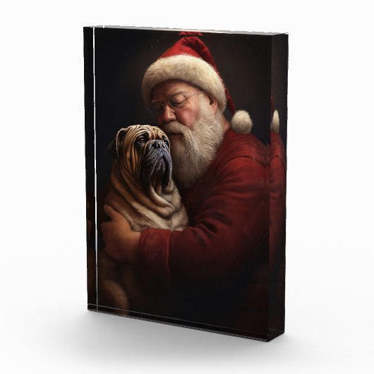 Shar Pei zu Weihnachten Fotoblock (Rechts)