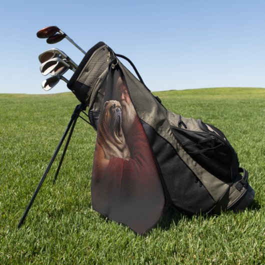 Shar Pei zu Weihnachten Golfhandtuch (Gras)