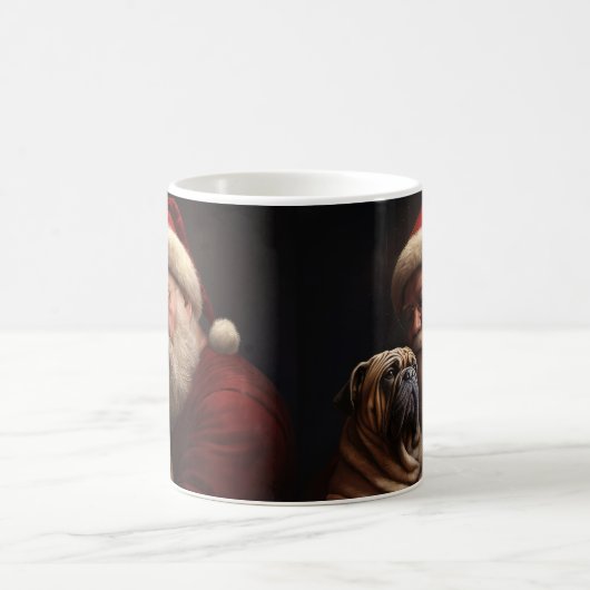 Shar Pei zu Weihnachten Kaffeetasse (Mittel)