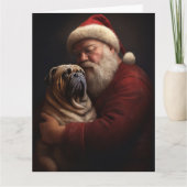 Shar Pei zu Weihnachten Karte (Vorderseite)
