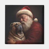 Shar Pei zu Weihnachten Magnet (Vorne)