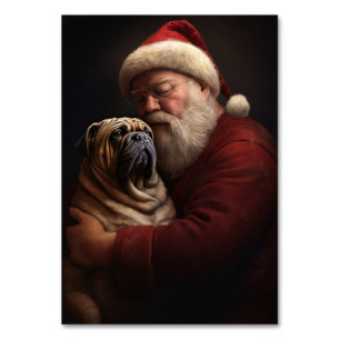 Shar Pei zu Weihnachten Tischnummer