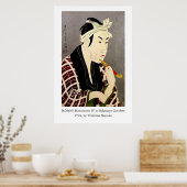 Sharaku Kōshirō Matsumoto IV als Sakanaya Gorobe Poster (Küche)