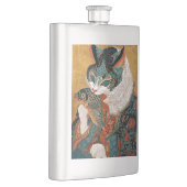 Sharaku Style Ukiyo-e Kabuki Cat Flachmann (Rechts)
