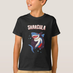 Sharcula Funny Dracula Shark Vampire Halloween T-S T-Shirt