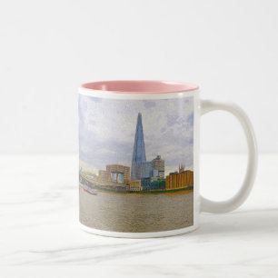 Shard, Thames River, London, England Zweifarbige Tasse