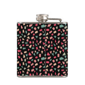 Shards - Farben 01 - auf schwarz Flachmann (Rückseite)