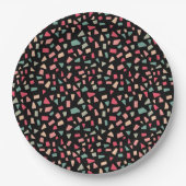 Shards - Farben 01 - auf schwarz Pappteller (Vorderseite)