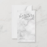 'Share a Memory' Elegant Marble Script Hochzeit Hinweiskarte<br><div class="desc">Fügen Sie Ihrer Hochzeit eine persönliche Touch mit einem modernen Skript Hochzeitsratschlag und Wunschkarte hinzu. Diese Karte enthält den Titel "gemeinsame Speicher" in grauem,  modernem Script-Schriftart Stil und Details in grau modernen sans serif Schriftart Stil auf weißem Marmor Hintergrund.</div>