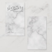 'Share a Memory' Elegant Marble Script Hochzeit Hinweiskarte (Vorne/Hinten)
