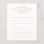 Share a Memory Funeral Service Attendance (Vorderseite)