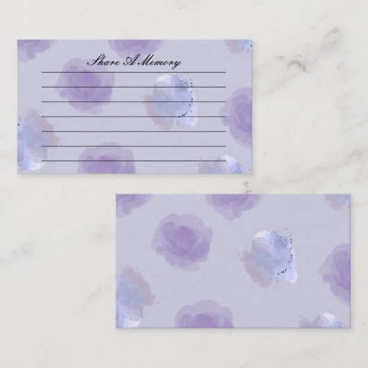 Share a Memory of a Loved One Card – Funeral Begleitkarte (Vorne/Hinten)