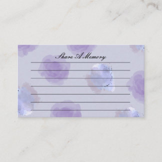 Share a Memory of a Loved One Card – Funeral Begleitkarte