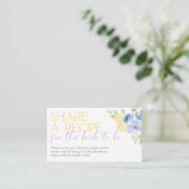 Share a recipe card Main Squeeze Bridal Shower Begleitkarte (Stehend Vorderseite)