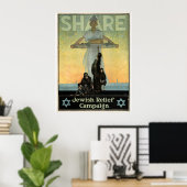 Share - Jüdische Hilfskampagne Poster (Heimbüro)