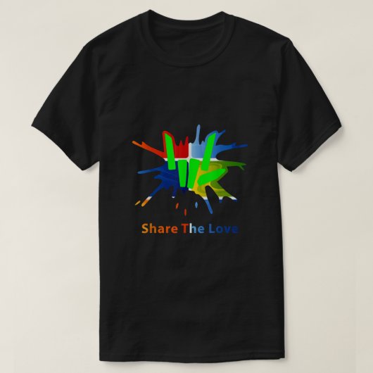 Share love merch for Kids and young  T-Shirt (Design vorne)