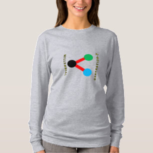 SHARE Millennials-Langärmel-T - Shirt
