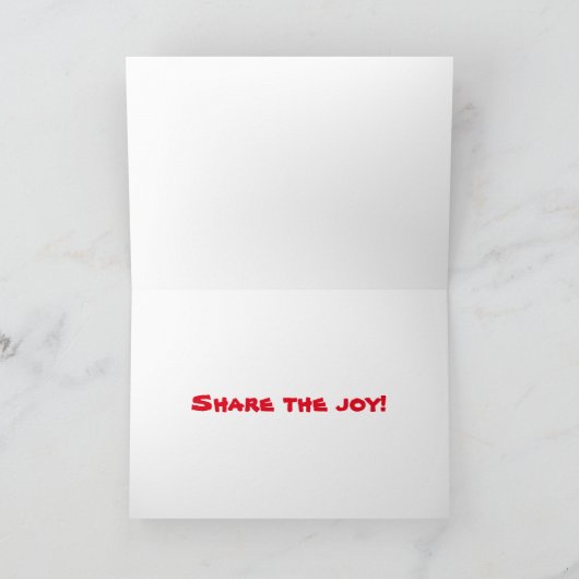 Share the joy! karte (Innenseite)