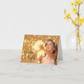 Share the Light, Girl with Tangled Lights Karte (Gelbe Blume)