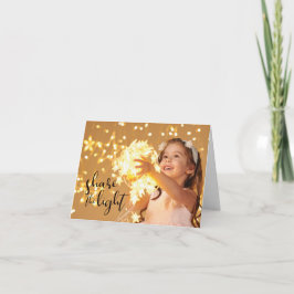 Share the Light, Girl with Tangled Lights Karte