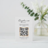 Share Wedding-Fotos mit QR-Code-Umschließungskarte Begleitkarte (Stehend Vorderseite)