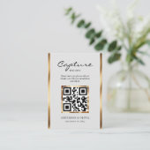Share Wedding-Fotos mit QR-Code-Umschließungskarte Begleitkarte (Stehend Vorderseite)