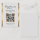 Share Wedding-Fotos mit QR-Code-Umschließungskarte Begleitkarte (Vorne/Hinten)