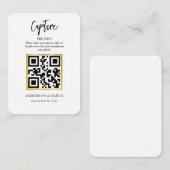 Share Wedding-Fotos mit QR-Code-Umschließungskarte Begleitkarte (Vorne/Hinten)