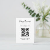 Share Wedding-Fotos mit QR-Code-Umschließungskarte Begleitkarte (Stehend Vorderseite)