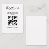 Share Wedding-Fotos mit QR-Code-Umschließungskarte Begleitkarte (Vorne/Hinten)