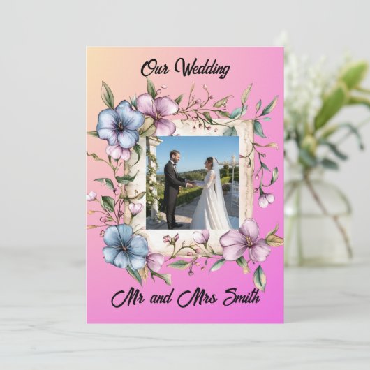 Share your gratitude Invitation Einladung (Stehend Vorderseite)