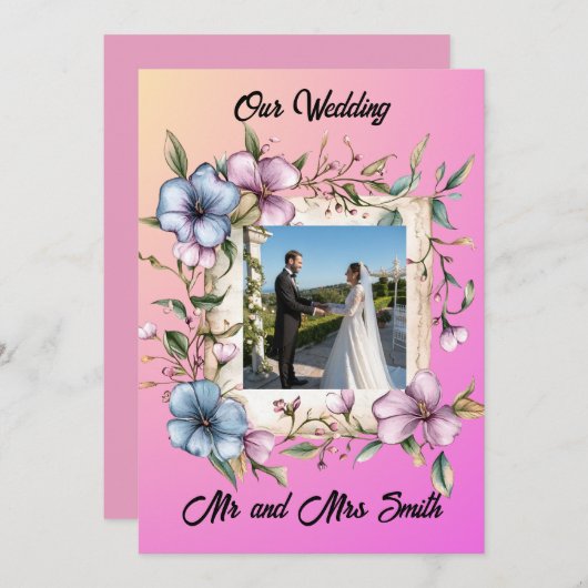 Share your gratitude Invitation Einladung (Vorne/Hinten)