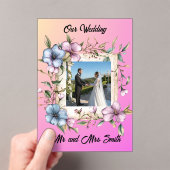 Share your gratitude with this Acrylic Invitation Acryleinladungen (Insitu (Handheld))