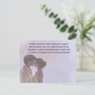 Shared Future & Growth Love Quote Postcard | Build Postkarte