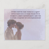 Shared Future & Growth Love Quote Postcard | Build Postkarte (Vorderseite)