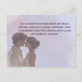 Shared Future & Growth Love Quote Postcard | Build Postkarte (Vorderseite)