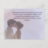 Shared Future & Growth Love Quote Postcard | Build Postkarte (Vorderseite)
