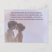 Shared Future & Growth Love Quote Postcard | Build Postkarte (Vorderseite)