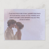 Shared Future & Growth Love Quote Postcard | Build Postkarte (Vorderseite)