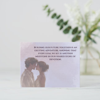 Shared Future & Growth Love Quote Postcard | Build Postkarte