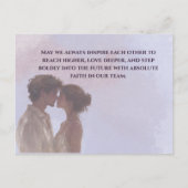 Shared Future & Growth Love Quote Postcard | Build Postkarte (Vorderseite)