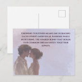 Shared Future & Growth Love Quote Postcard | Build Postkarte (Vorne/Hinten)