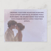 Shared Future & Growth Love Quote Postcard | Build Postkarte (Vorderseite)