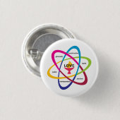 Shared Values Atom - Unitaristischer Universalist Button (Vorne & Hinten)