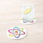 Shared Values Atom - Unitaristischer Universalist Getränkeuntersetzer (Seite)