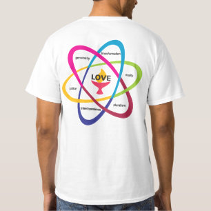 Shared Values Atom - Unitaristischer Universalist  T-Shirt